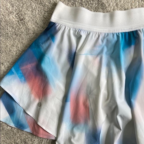 Lululemon Court Rival Skirt Baseline Wash Print Multi - Picture 15 of 16